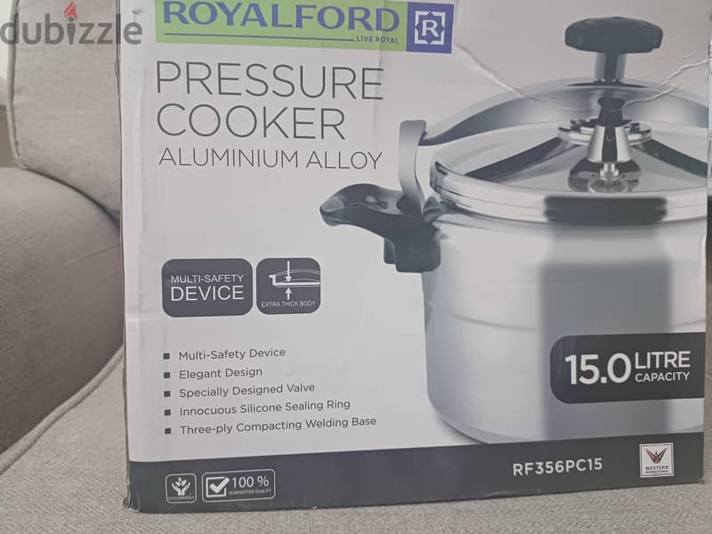 Royalford pressure cooker 15.0 L brand new 7