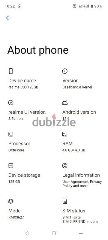 realme mobile c33 128 gb