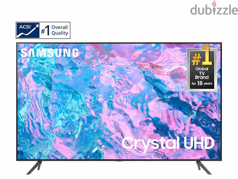 NEW Samsung 4K LED TV 55" UHD CU7000 2023 تلفزيون سامسونج الجديد 0