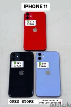 IPHONE 11 128-256 god condition 0