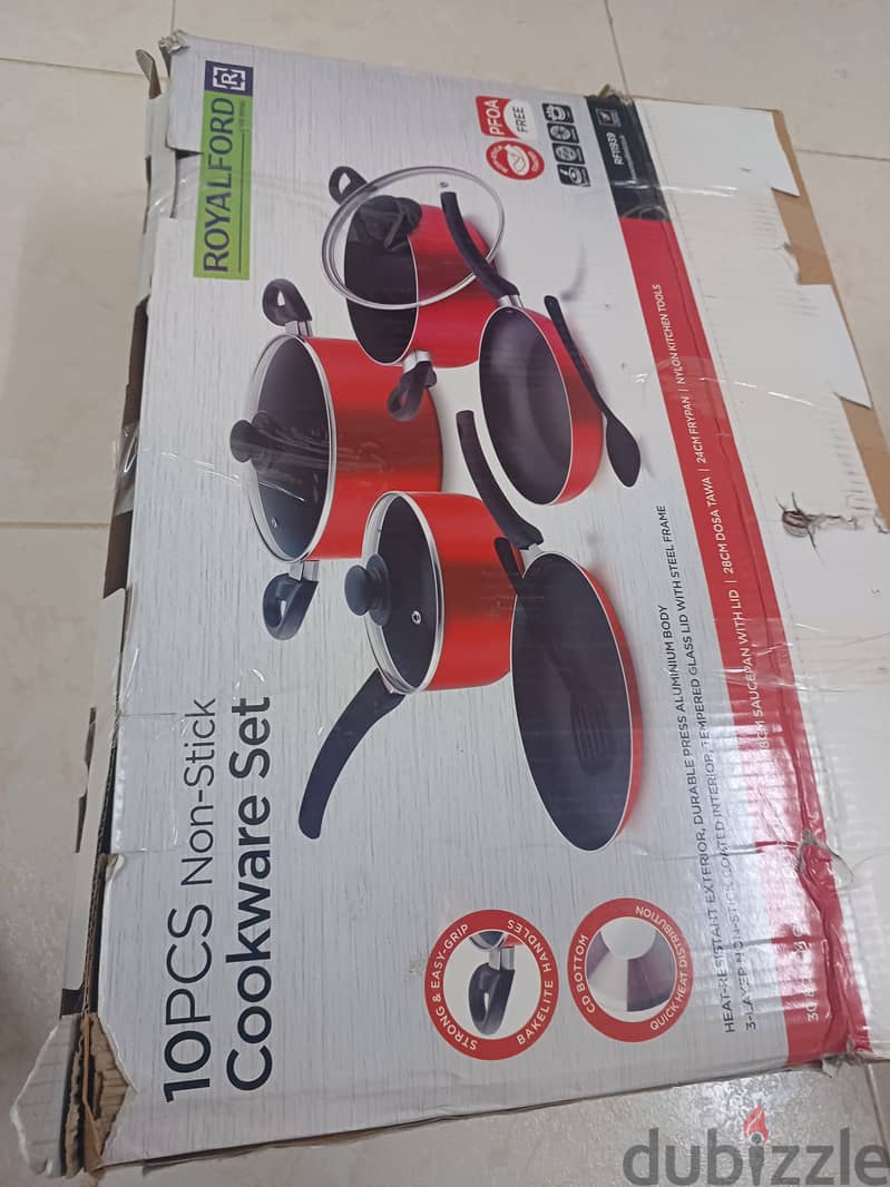 Royalford non-stick cookware set 10 pcs 2