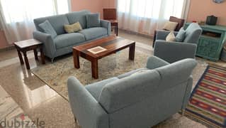 Petrol Blue Couch Set 3+2+1 Seater 0