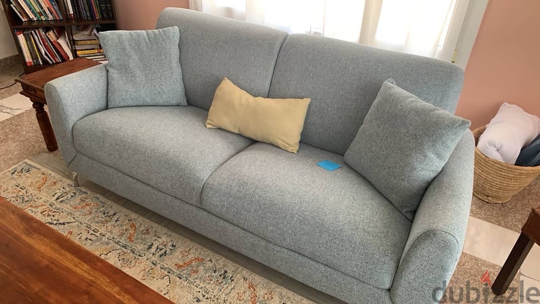 Petrol Blue Couch Set 3+2+1 Seater 3