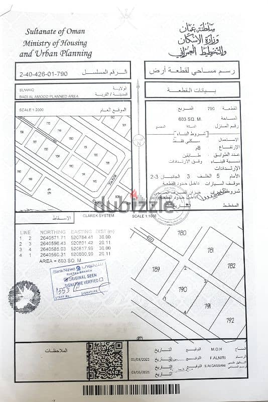 ثلاث أراضي شبك بمساحة ١٨٠٩ في السويق بدي العمود 8