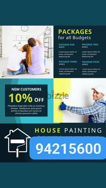 Houses,building,shops,apartment,villas paint work