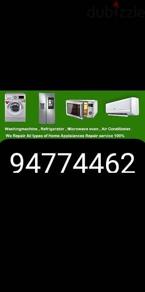 AC fridge automatic washing machine dishwasher electrical plumbing