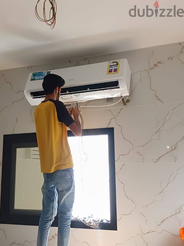 we do Ac installation and kitchen gas piping & servicess 2