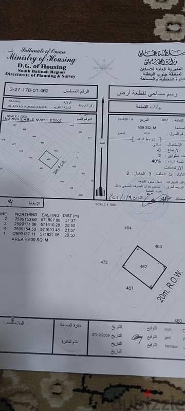 أرض في الأبيض مخطط 9 0