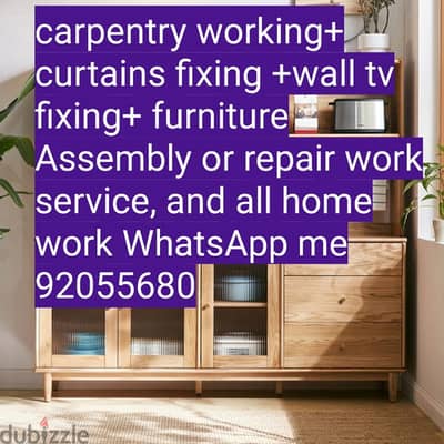 carpenter/electrician/plumber work/door repair, polishing/IKEA fix,