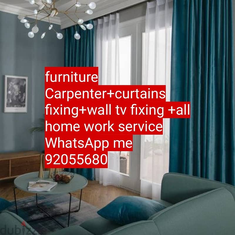 curtain/TV/photo fix in wall/IKEA fix,carpenter work/drilling work/etc 1