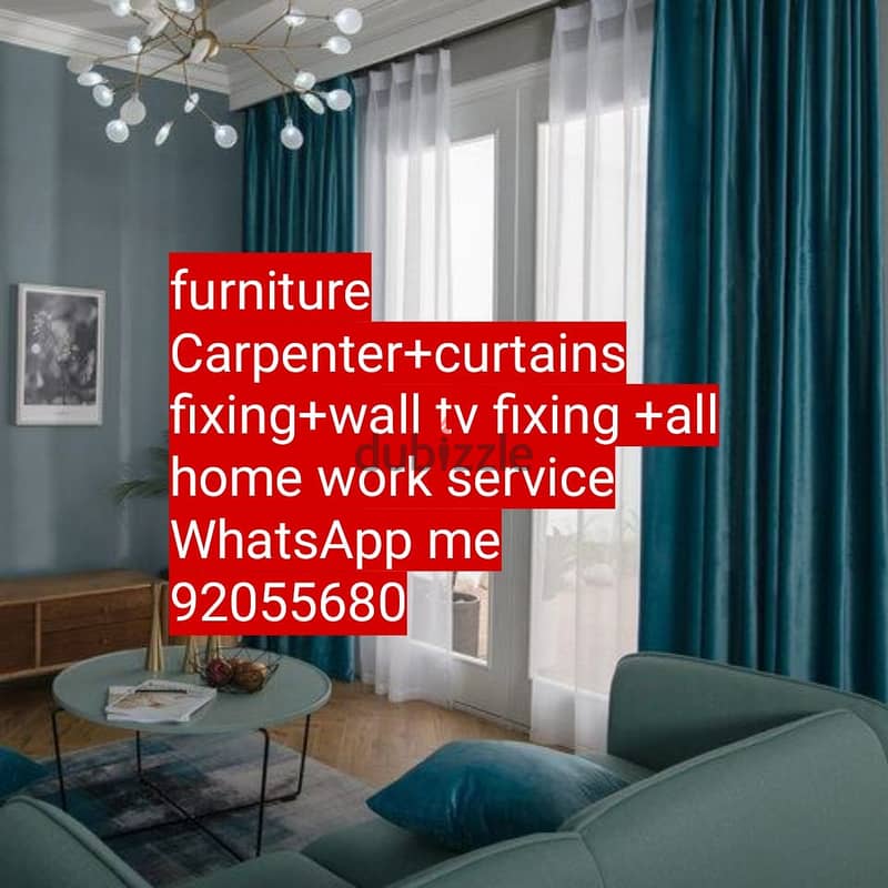 curtain/TV/photo fix in wall/IKEA fix,carpenter work/drilling work/etc 1