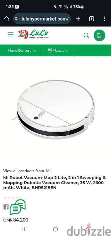 mi mob2 lite Robot Vacuum 1