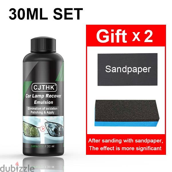 Car Headlight Restoration Polishing Kits Headlamp Scratch Remover 3