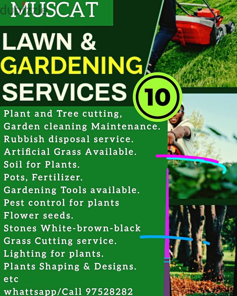 Lawn care Muscat Gardener Trimming Rubbish removal 0