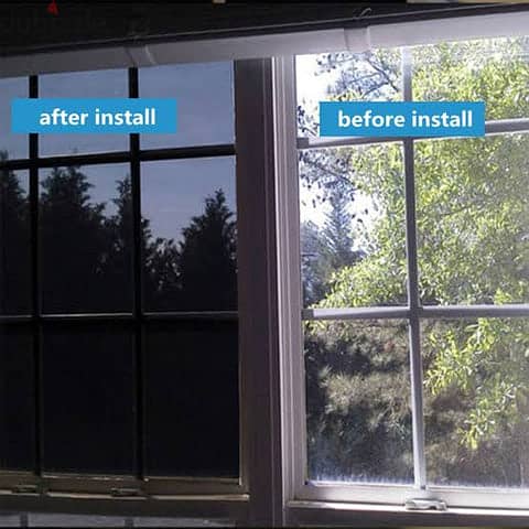 Privacy Window Glass Sticker installation 0