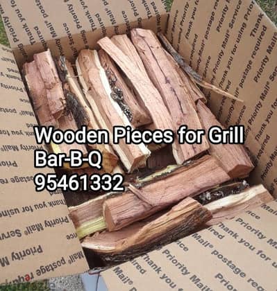 Wooden peices Available for Bar B Q grill