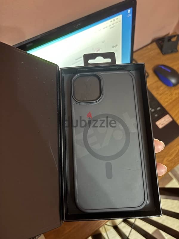 IPhone 15 plus Black Mist Shield Case 1