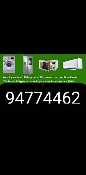 AC fridge automatic washing machine dishwasher electrical plumbing