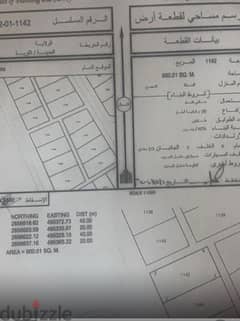 سكني ارض في صحم حفيت الخامسة مساحة 800 متر زاوية  مطلوب 4500 0