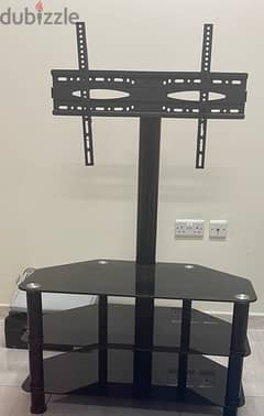 Black Onyx Glass Television Stand 0