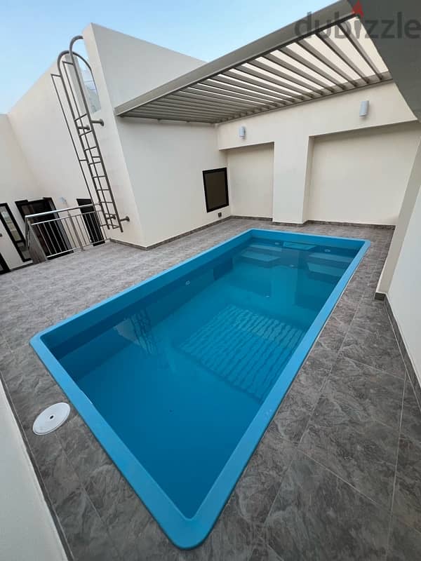 Villa for rent in Al-Mani area, Bousher, new, European finishing 0