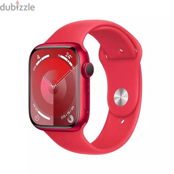 Apple Watch Series 9 45mm Red Sport Band GPS + CL 1 year Warranty. 0