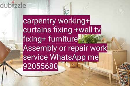 carpenter/electrician/plumber work/door repair, polishing/IKEA fix,