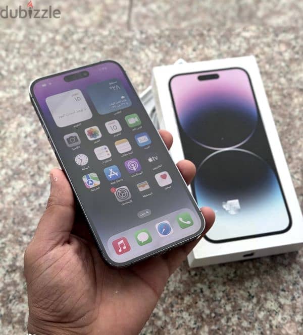 عرض خااص : iPhone 14 pro max 256gb هاتف نظيف جدا بحالة الوكالة 8