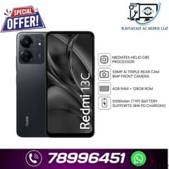 REDMI 13C 4+128 offer price MHD official warranty 1 year 0