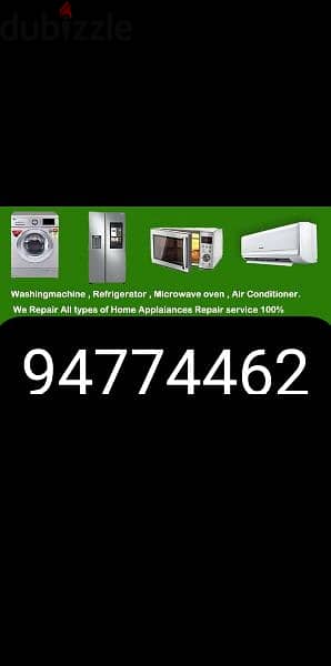 AC fridge automatic washing machine dishwasher electrical plumbing