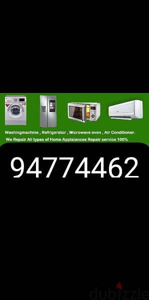 AC fridge automatic washing machine dishwasher electrical plumbing