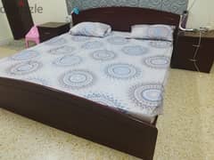 Double Bed with 2 Side Tables 0