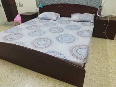 Double Bed with 2 Side Tables