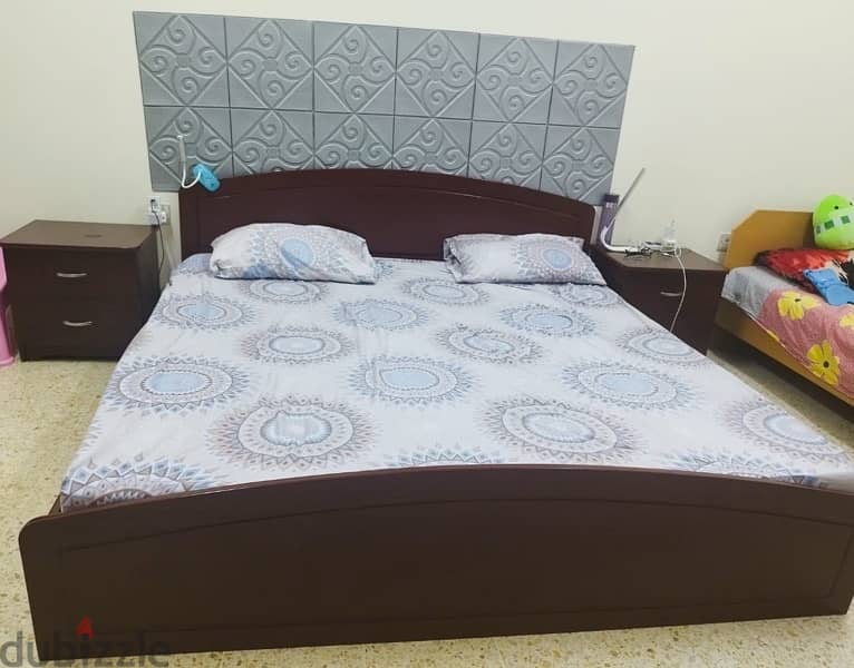 Double Bed with 2 Side Tables 1