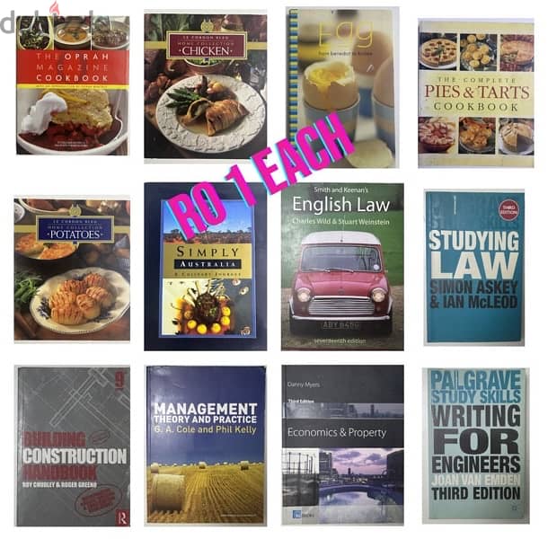 Cookery Books and Construction Books 0