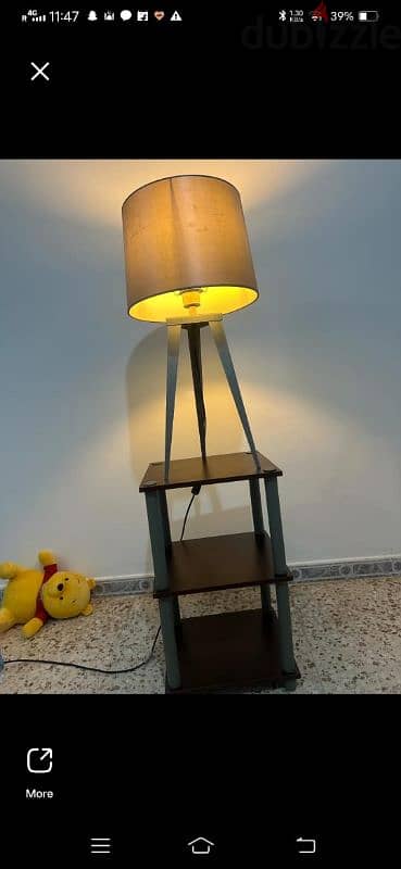 lamp and table