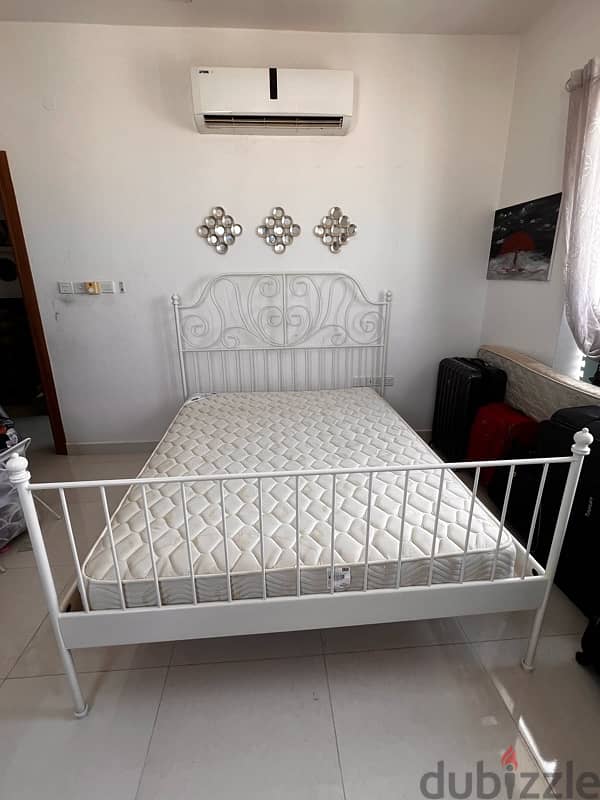 ikea bed cot and mattress 60rial , cupboard 35rial 2