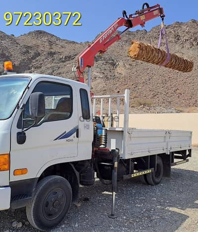 شاحنة داينة ٤ طن ( هايب كرين ونش ) نقل عام HIAB CRANE  FOR RENT DYNA )