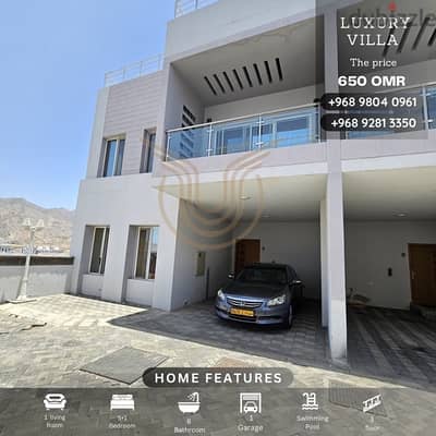 Luxury villa for rent in Bousher Al Muna, price 650 OMR