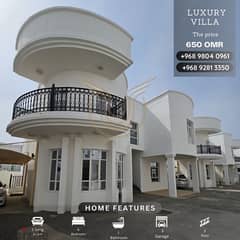 Villa in compound for rent in shatti Al Qurm, price 650 OMR 0