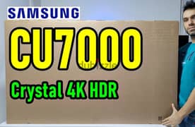 Samsung LED 55" Box Packed New CU7000 شاشة سامسونج LED مقاس 55 بوصة جد 0