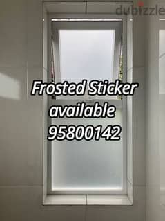 Glass tinted Sticker available, Black Tinted, Frosted, Design printing 0