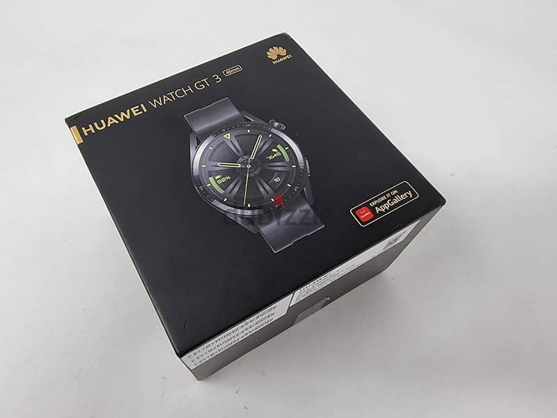 HUAWEI Watch GT 3 46mm Black- Like New-Complete Box-Battary 02 Weeks 3