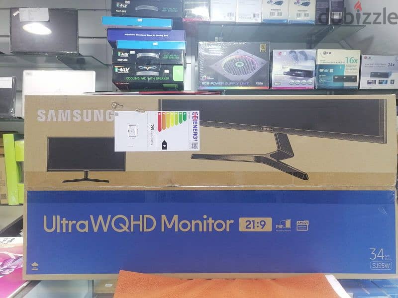 Brand new 34" INCH SAMSUNG (SJ55W)75HZ ,HDMI,DP PORT, WQHD MONITOR. 1