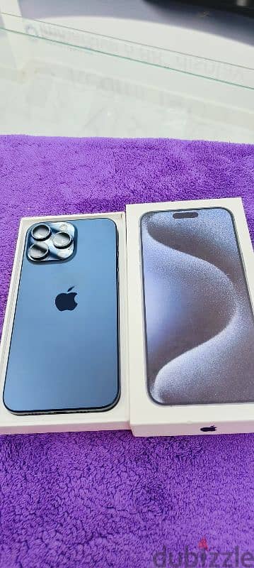 Iphone 15 pro max blue titanium 256 gb 1