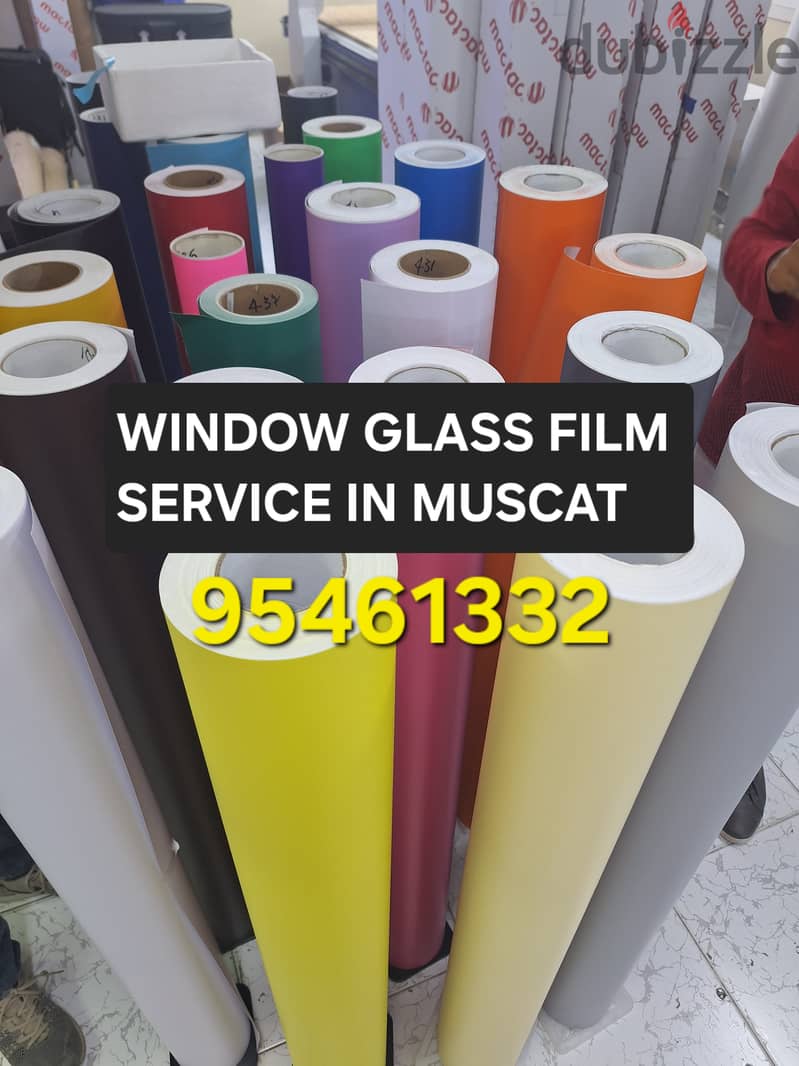 Window Glass Film Frosted Sticker Service 0