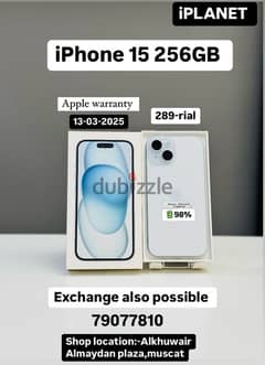 iPhone 15-256GB | with apple warranty | Excellent condition 0