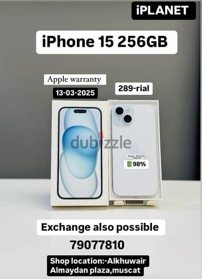 iPhone 15-256GB | with apple warranty | Excellent condition