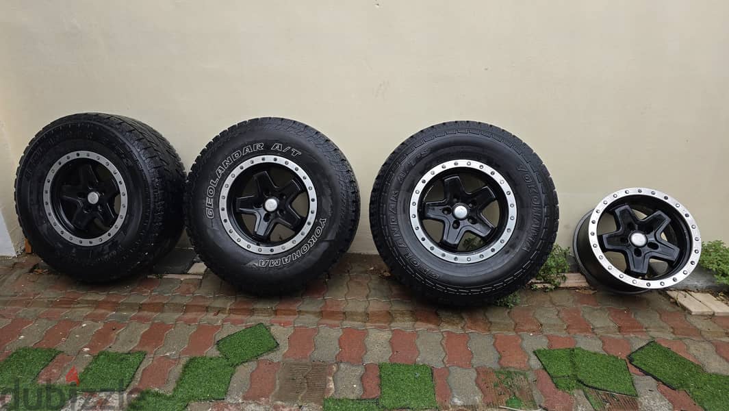 FOR SALE: AEV Rims with Yokohama Geolandar A/T G015 Tires 1