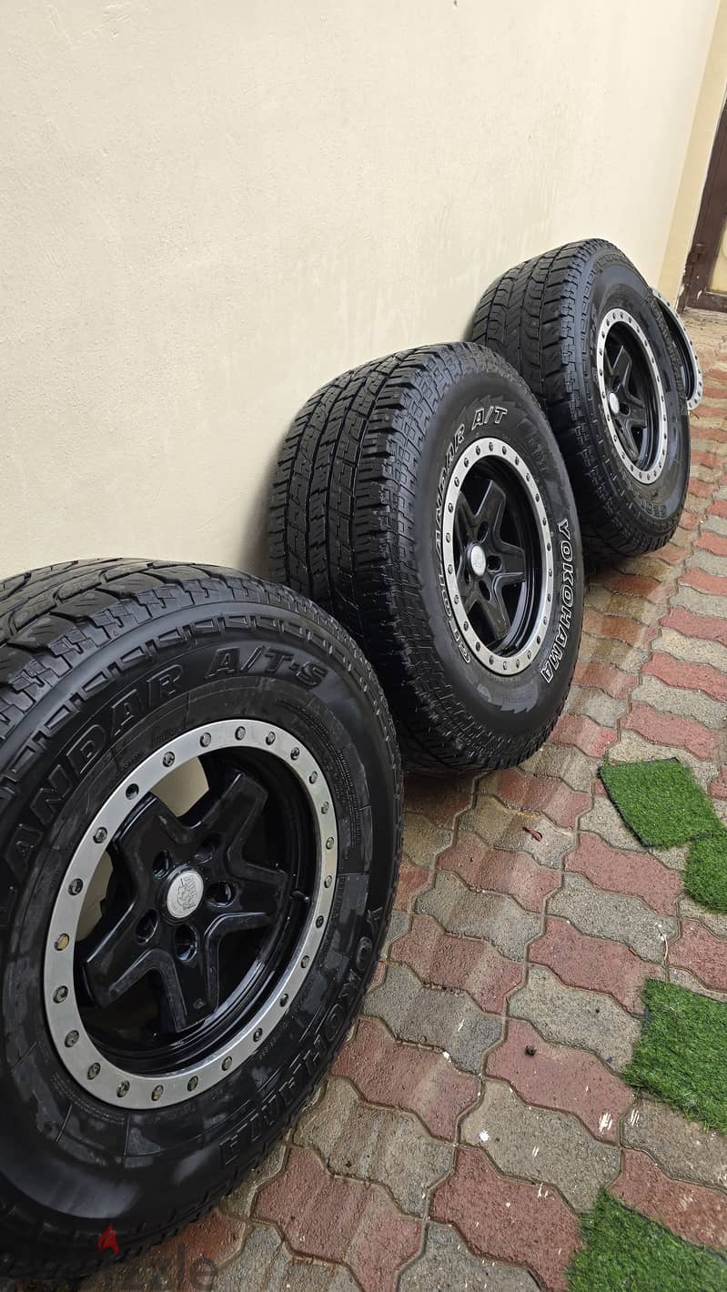 FOR SALE: AEV Rims with Yokohama Geolandar A/T G015 Tires 2